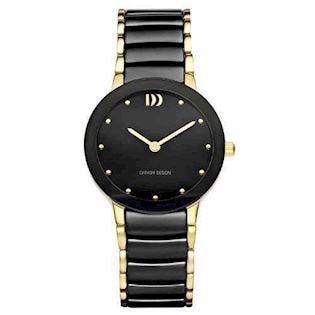 Ceramic Sort Quartz Dame ur fra Danish Design, IV05Q1065